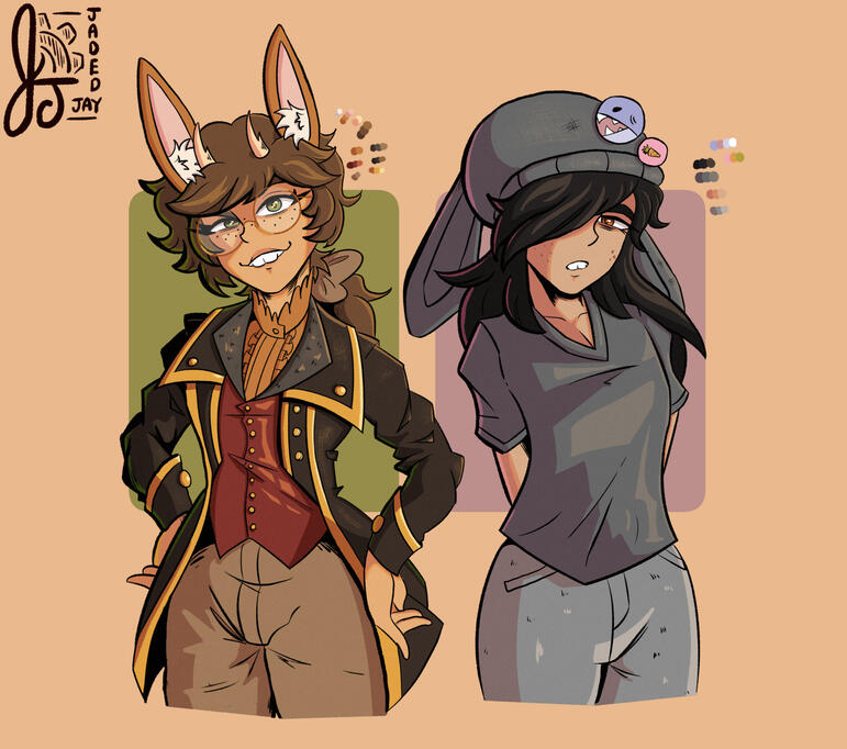 Hazel Jay and Blossom Lapine